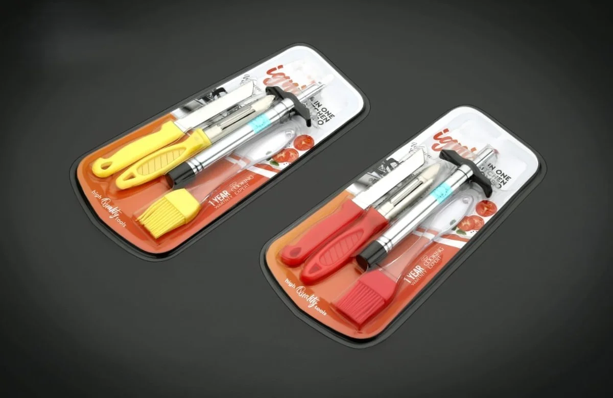 3-in-1 Lighter + Brush Kitchen Set