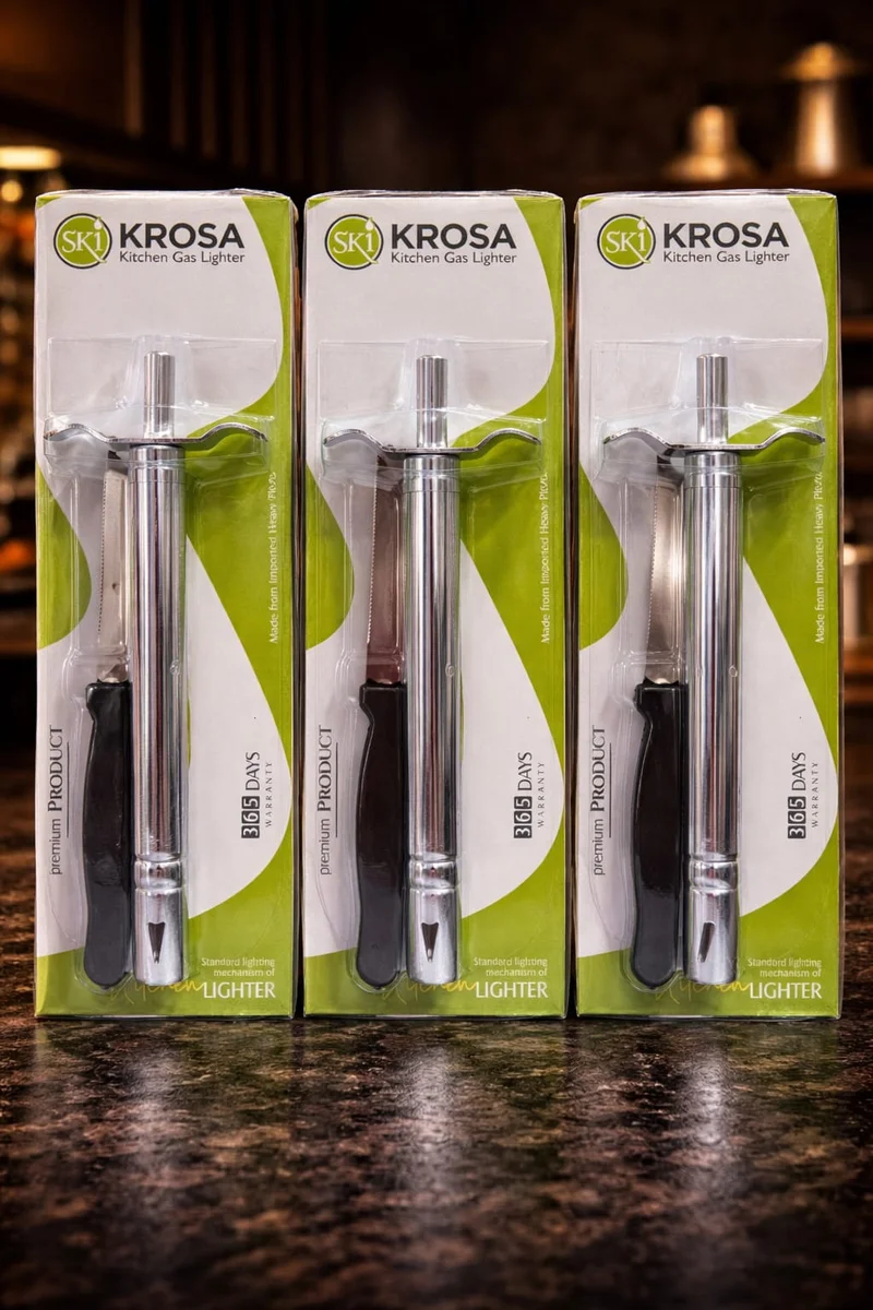 Krosa Gas Lighter (Black Handle)