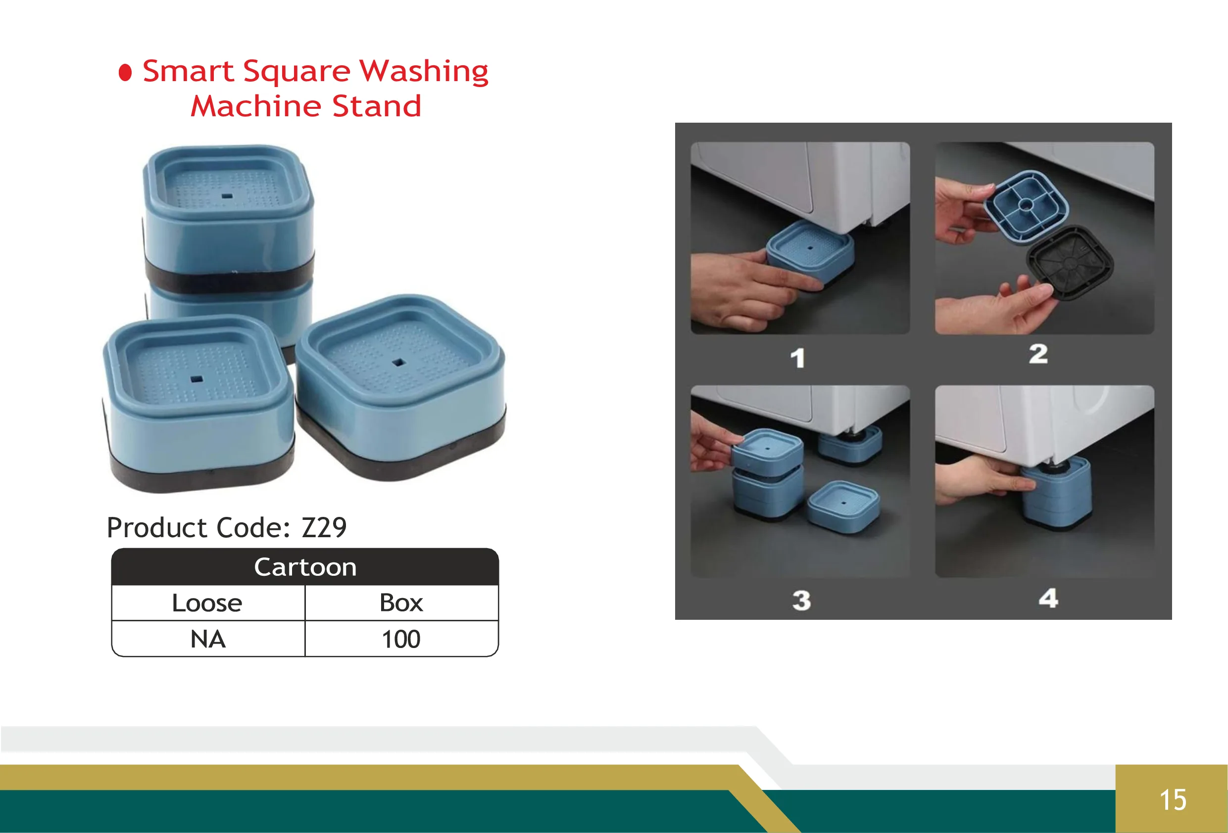 Smart Square Washing Machine Stand