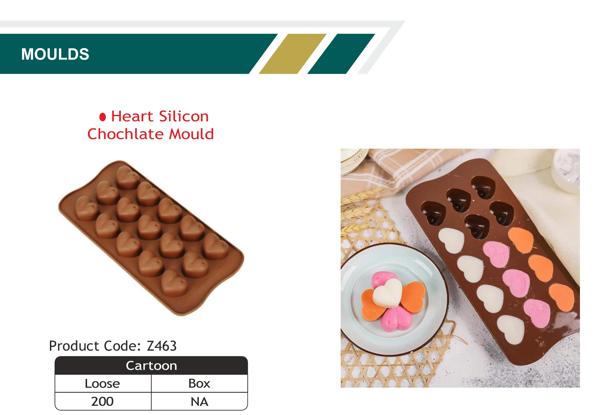 Heart Silicon Chocolate Mould