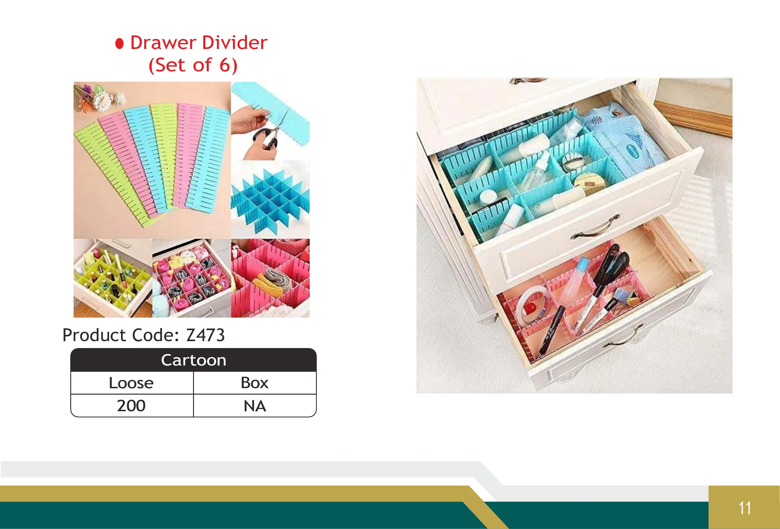Drawer Divider (Set of 6)